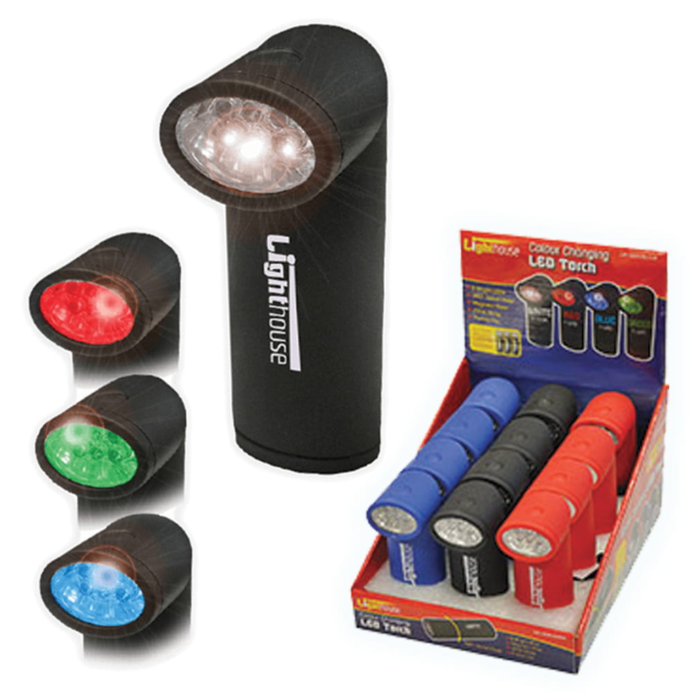Mini lampe torche Spotlight 6 LED / 4 couleurs 8950736 - Lampes